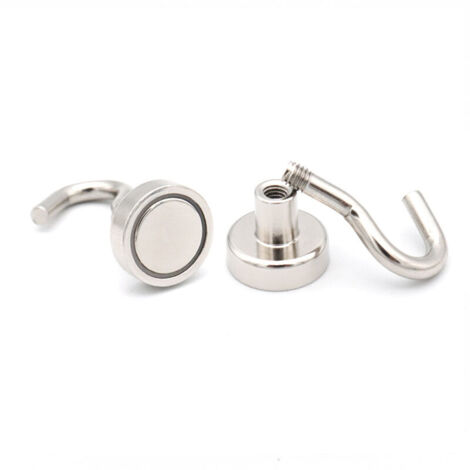 6 Pack Magnetic Hooks, 2kg+ Strong Magnets with Fridge Hooks, Heavy Duty Ceiling Cruise Hooks, Magnetic Storage Hooks