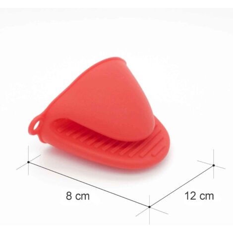 (Red, 2 Pack) Silicone Oven Mitts, Ready to Use on Pots or in the Kitchen as Pot Holders or Cake Stands Oven Mitts and Glove Holders