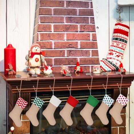 Christmas Red Bronze Christmas Stocking Hooks - Safety Hooks - Clip for Party Decoration