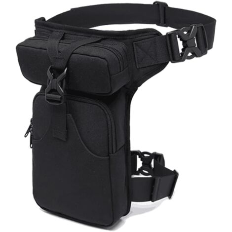 Men s Canvas Leg Bag Electrician Tactical Tool Bag Waist Pack for DIY Electrician Plumber Carpenter Bike Motorcycle Sports