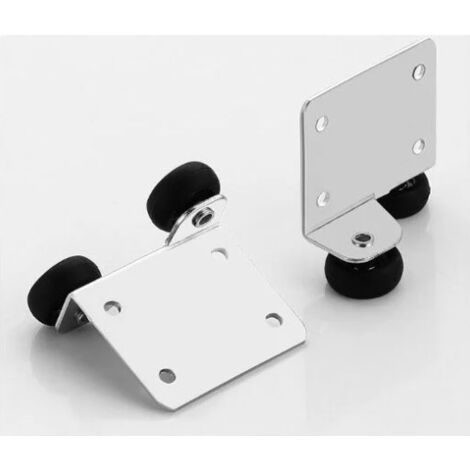 2 Pack Sliding Door Rollers Closet Runners, Sliding Door Parts for Wardrobe Door, Wheels, Rollers, Cabinet Runners Guides