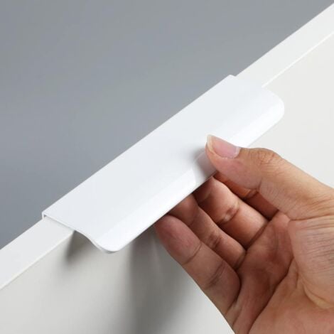 4 Pieces Kitchen Cabinet Handle,Invisible Furniture Drawer Handles,Concealed Door Handles Flush Recessed Handle for Drawers Cabinet Doors,Dresser