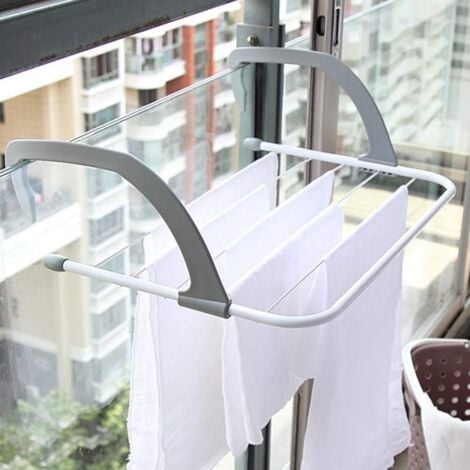 Portable Clothes Drying Rack, Foldable and Retractable Clothes