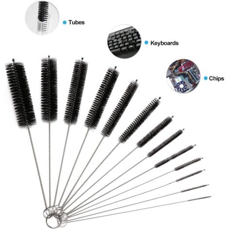 13pcs Kit, Tube Cleaning Brush for Glass Bottle Baby Bottle Kettle Keyboard, Pipe Cleaning Brushes