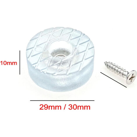 20pcs 30mm Round Silicone Floor Protector Pads, Non-Slip Silent Floor Protectors with Screws, Suitable for Sofa Legs, Chair Cushions