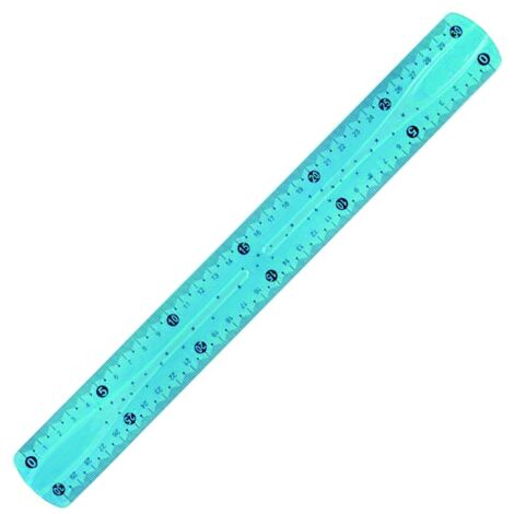 PCS 30cm Soft Ruler Unbreakable Measuring Instrument Measure in centimeters 30 and inches 12 Random color blue yellow green
