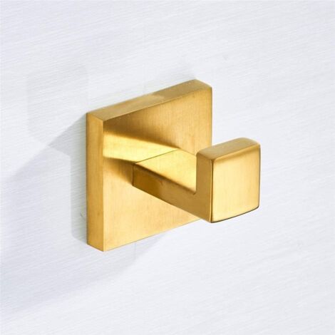 (Gold) Matte Towel Hook, 304 Stainless Steel Coat Hook, Towel Rack, Modern Industrial Style Bathroom Wall Hook
