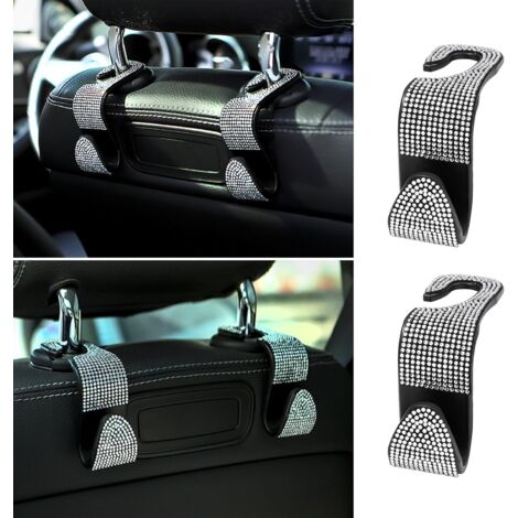 Red Car Seat Hooks 2 Pcs Car Headrest Hook Car Storage Hook for Hanging Clothes Handbags
