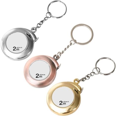 Blue Mini Measure 2m Blue Mini Tape Measure Keychain, Handy Portable Tape Measure for ...