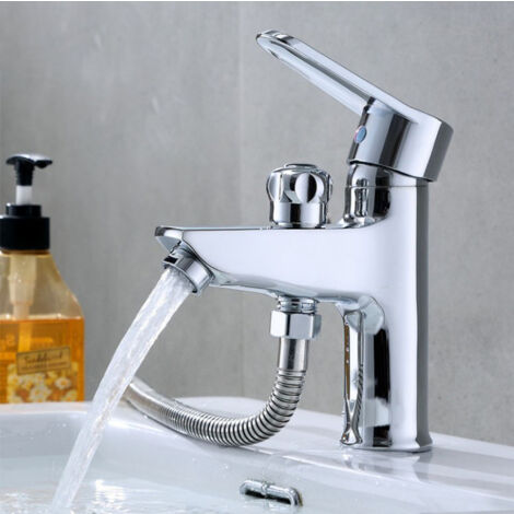 Single hole hot and cold faucet