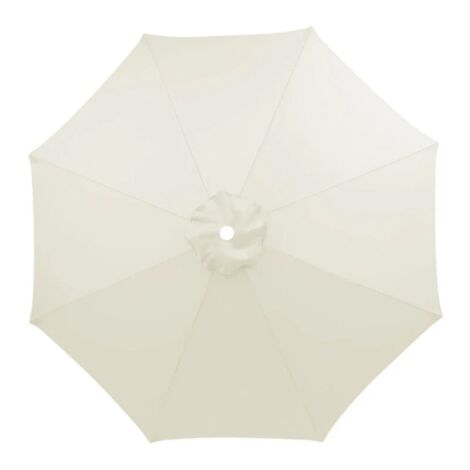 (Cream) Replacement Cover for 3m Parasol Waterproof, UV Resistant, Replacement Fabric, Washable, Breathable