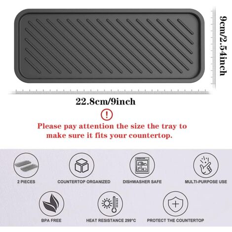 2 Pieces Silicone Sponge Holder Silicone Kitchen Sink Holder Silicone Sink Organizer Silicone Drain Mat for Sponge Storage, Dishwashing Product, Dishes, Soap