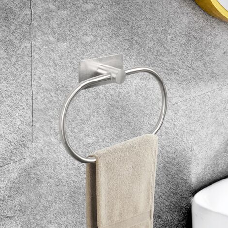 5 Piece Self Adhesive Bathroom Hardware Set, Stainless Steel Towel Bar Set