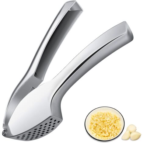 1 pc Manual Garlic Press, Stylish Zinc Alloy Design, Extra Strong and Durable Garlic Press, Garlic Press, Ginger Chopper, Easy to Press, Use and Clean (1/5)