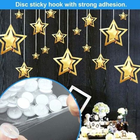50 Pcs Ceiling Hook Adhesive Hook 20mm Plastic Hook Without Drilling Ceiling Mounting Hook Adhesive Wall Hook Ceiling Hanging Hook