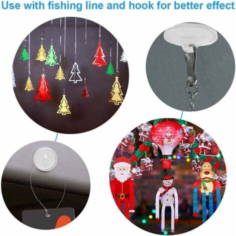 50 Pcs Ceiling Hook Adhesive Hook 20mm Plastic Hook Without Drilling Ceiling Mounting Hook Adhesive Wall Hook Ceiling Hanging Hook