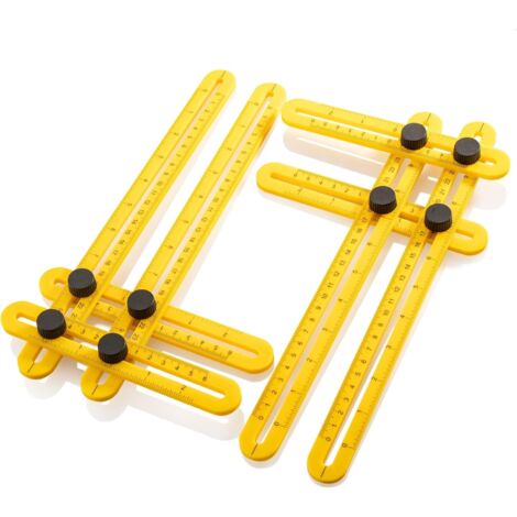 (2 pieces - Yellow) 2X Angle Jig - Multi-Angle - 8-Sided ...