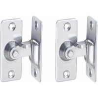 Drill Bit Set 90 Degree Right Angle Stainless Steel Door Lock Used for Wooden Fences, Doors and Windows, Sliding Doors (Silver 2)