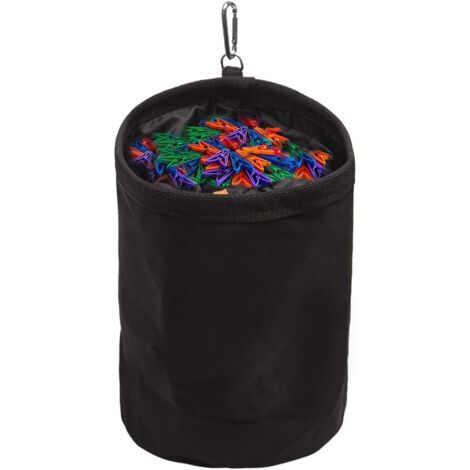 2 Stück Wäscheklammerbeutel Konisch - Hängebeutel Aus Leinen 23x14cm