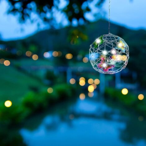 Schmetterlings-Solarleuchten für den Außenbereich  Schmetterlingslandschaft Solarlaternen  Wasserdichte Außenleuchten für Garten, Terrasse, Party, Hof, Fenster