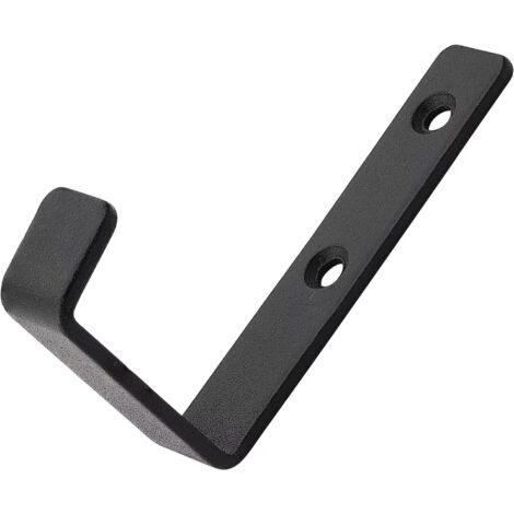 6 Stück J-Haken Garage - Schwarze Metallhaken Für Werkzeug & Fahrräder