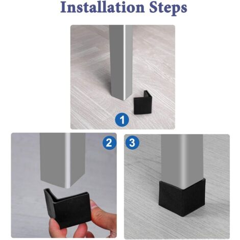 12 Stück Dreieckige Möbelfußschoner - Rutschfeste Gummikappen Für Tisch- & Stuhlbeine