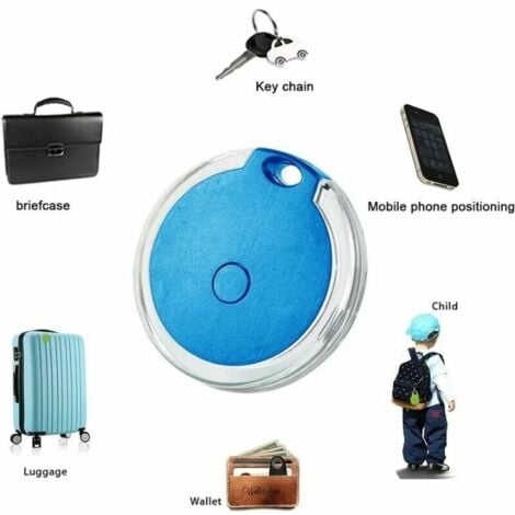 (42 x 8 mm) 4er-Pack Mini wasserdichter tragbarer Bluetooth-GPS-Tracker für Gepäck/Kinder/Haustiere/Katze/Hund