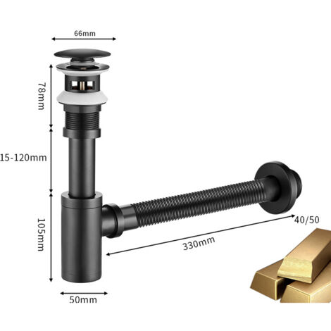 Universal Abflusssieb Für Waschbecken – Edelstahl, Mit Haarfangkorb & Pop-Up-Mechanismus