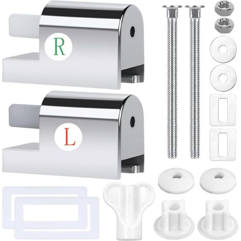 VALINK Toilettendeckelgriff Selbstklebend – 2 Stück, Silber, Hygienisch & Einfach Zu Montieren