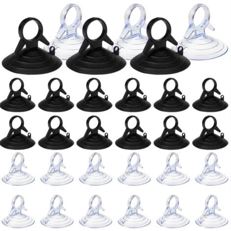 Saugnäpfe 40er Packung Für Autosonnenschutz - PVC Saugnäpfe 4,5cm Transparent