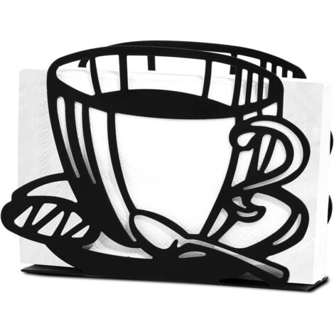 Halloween Serviettenhalter - Schwarzer Eisen Halter Mit Totenkopf Design