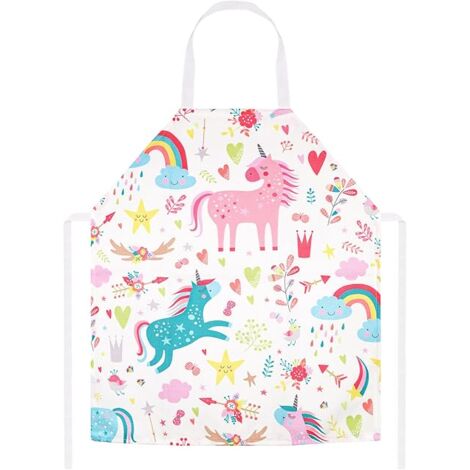 Kinderschürze Mit Cartoon-Muster – Für Kochen, Malen, Gartenarbeit, Größe 45x52 Cm, 15 Designs