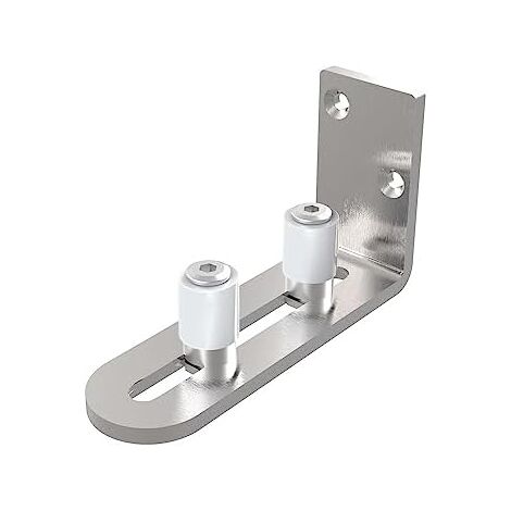 BAZEITFLOW Bodenführung Für Scheunentüren - Carbonstahl Schiene Mit Anti-Kollision