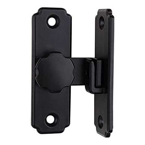 KAFENDA Scheunentorschloss 90 Grad - Rechtwinkliger Türverschluss Matt Schwarz