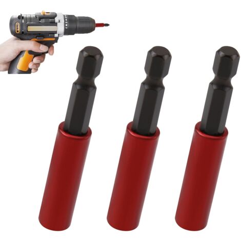 3er Set Schlagfester Steckschlüssel-Adapter – Kompatibel Mit Akkubohrer & Schrauber