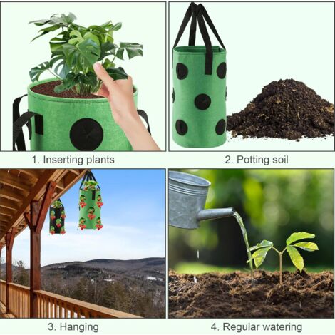 Vertikaler Wand-Blumentopf Mit Bewässerung – 36 Töpfe, Automatisch, Für Balkon & Garten