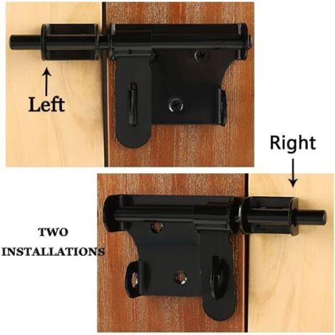 GIRAFEDA Türriegel 90 Grad - Leuchtendes Schiebetürschloss Aus Zinklegierung Für Mehr Sicherheit