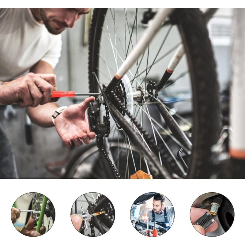 Tire Valve Stem Puller Dual Single Head Valve Core Remover &Tire