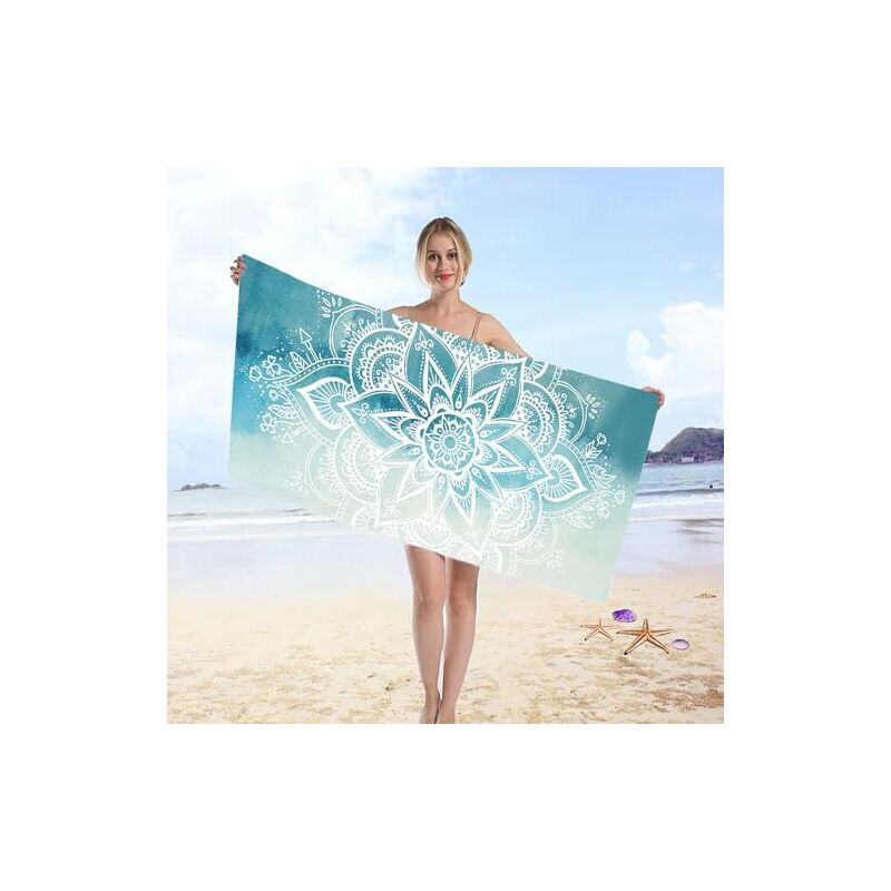 Extra Large Beach Towel 100x180cm - Microfiber, Quick Dry, For Swim, Yoga, Travel & Camping - View #4