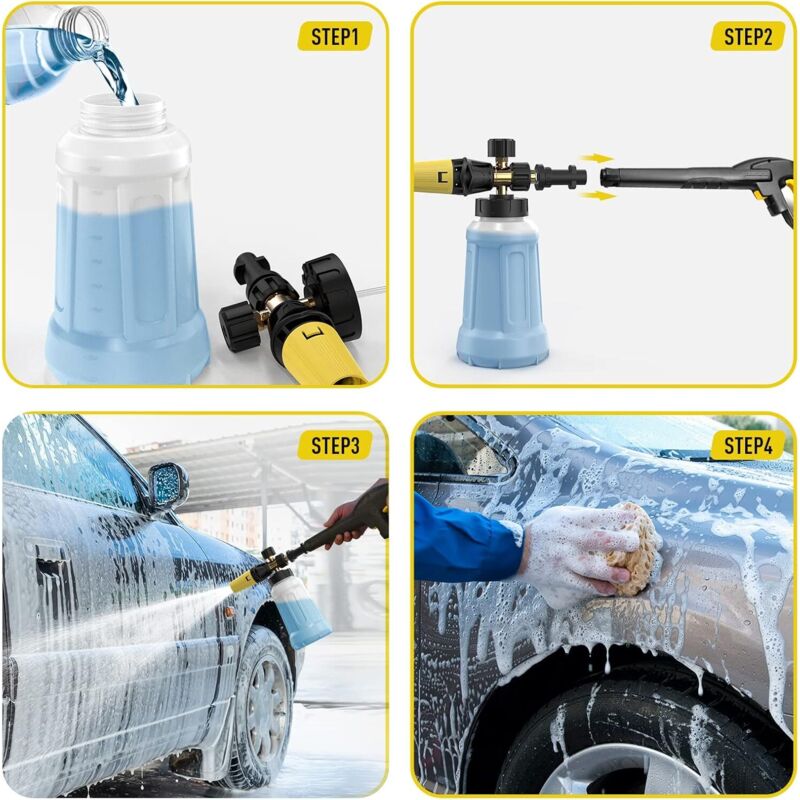 Lancia Schiuma Per Idropulitrice K&auml;rcher K2-K7 - Cannone Spuma Regolabile