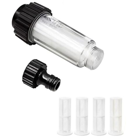 CSPARKV 3/4" Water Filter Kit Water Pre-Filter with 4 Filters and Quick Adapter for Pressure Washer, Garden Pump, Garden Watering, RV (1/5)