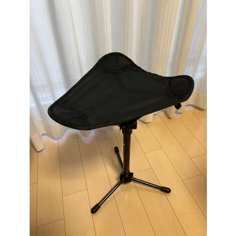 CSPARKV Portable Telescopic Folding Stool, Three-Speed Adjustable