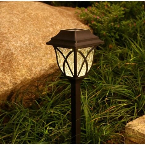Pack Solar Lights Outdoor, LED Solar Garden Lights, Waterproof Solar Landscape Lights for Lawn, Patio, Yard, Garden, Driveway