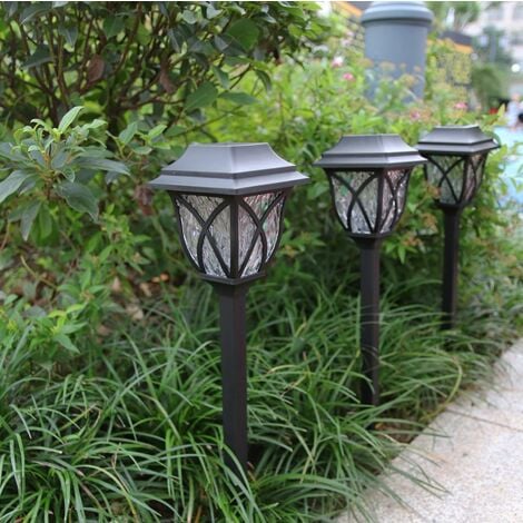 Pack Solar Lights Outdoor, LED Solar Garden Lights, Waterproof Solar Landscape Lights for Lawn, Patio, Yard, Garden, Driveway