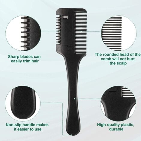 Razor Comb Hair Thinner Comb Hairdressing Razor Comb Hair Cutting Razor Comb Double Sided Hairdressing Razor Comb Tool for Hair Cutting and Styling