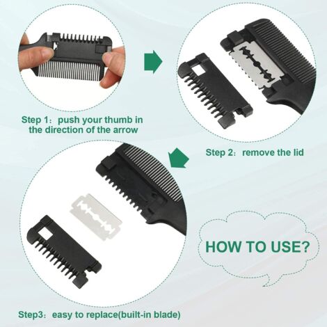 Razor Comb Hair Thinner Comb Hairdressing Razor Comb Hair Cutting Razor Comb Double Sided Hairdressing Razor Comb Tool for Hair Cutting and Styling