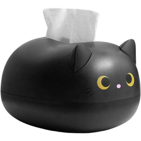 Cute Tissue Box Creative Cat Pattern Napkin Storage Box Cute Tissue Dispenser Desktop Toilet Paper Holder for Living Room Kitchen