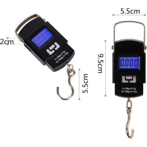 SOIMISS Digital Luggage Scale 10kg - Portable Hanging Scale For Travel, Kitchen & Fishing