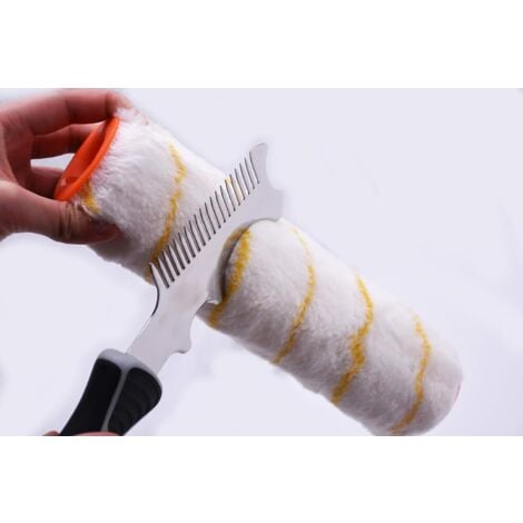 Paint Roller and Brush Cleaning Tool, Thick Stainless Steel Spatula Blade