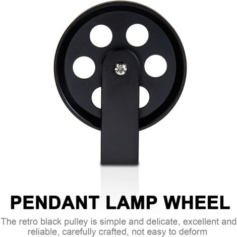 Small Pulley Wheels Lamp Pulley Wheel Pulley Wheel Industrial Iron Vintage Wall Lamp Farmhouse Wall Light Pulley For Kitchen Bathroom Retro Wheel Wire Rope Pulley